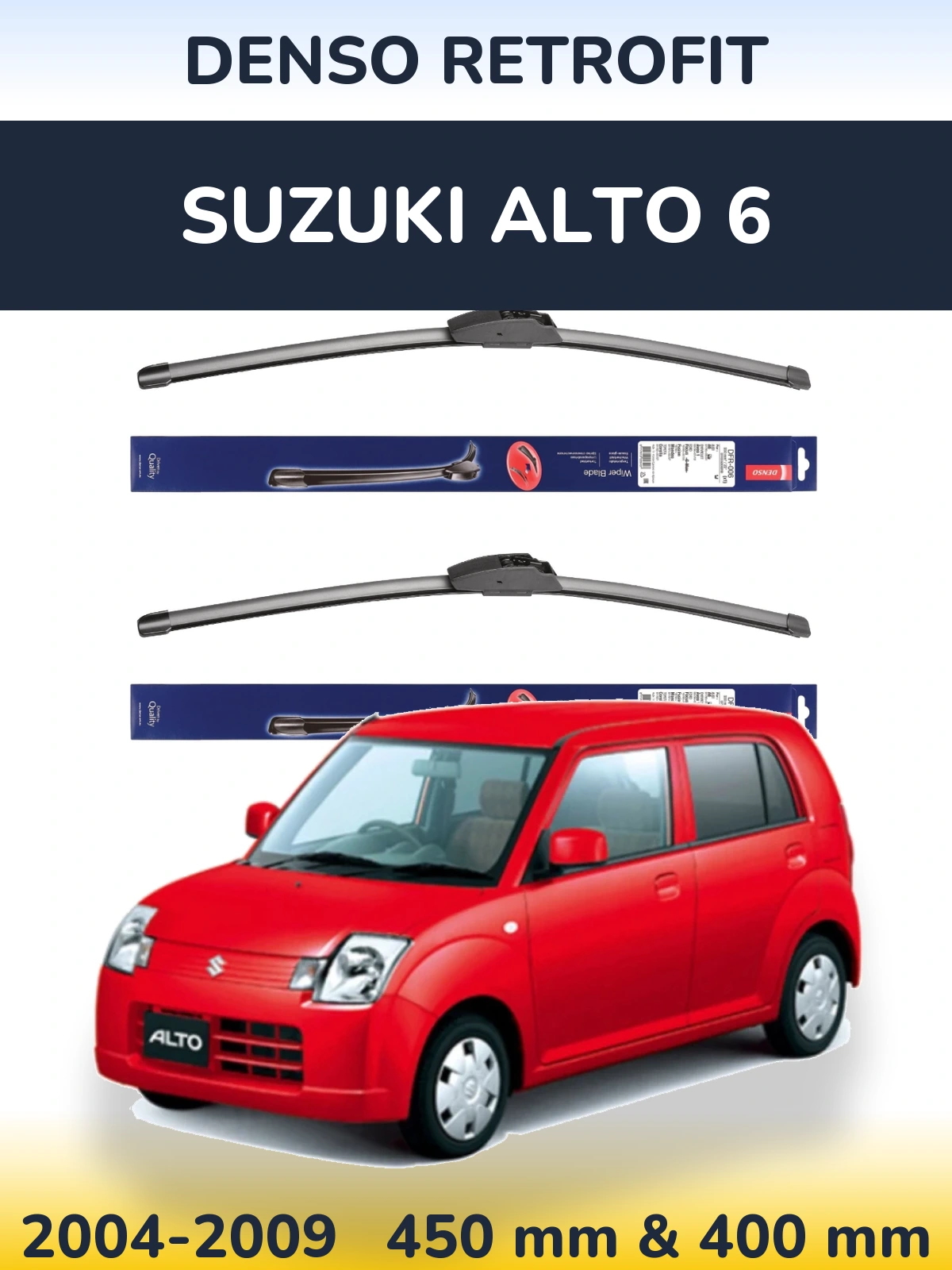 Torkarblad Denso Retrofit för Suzuki Alto 6