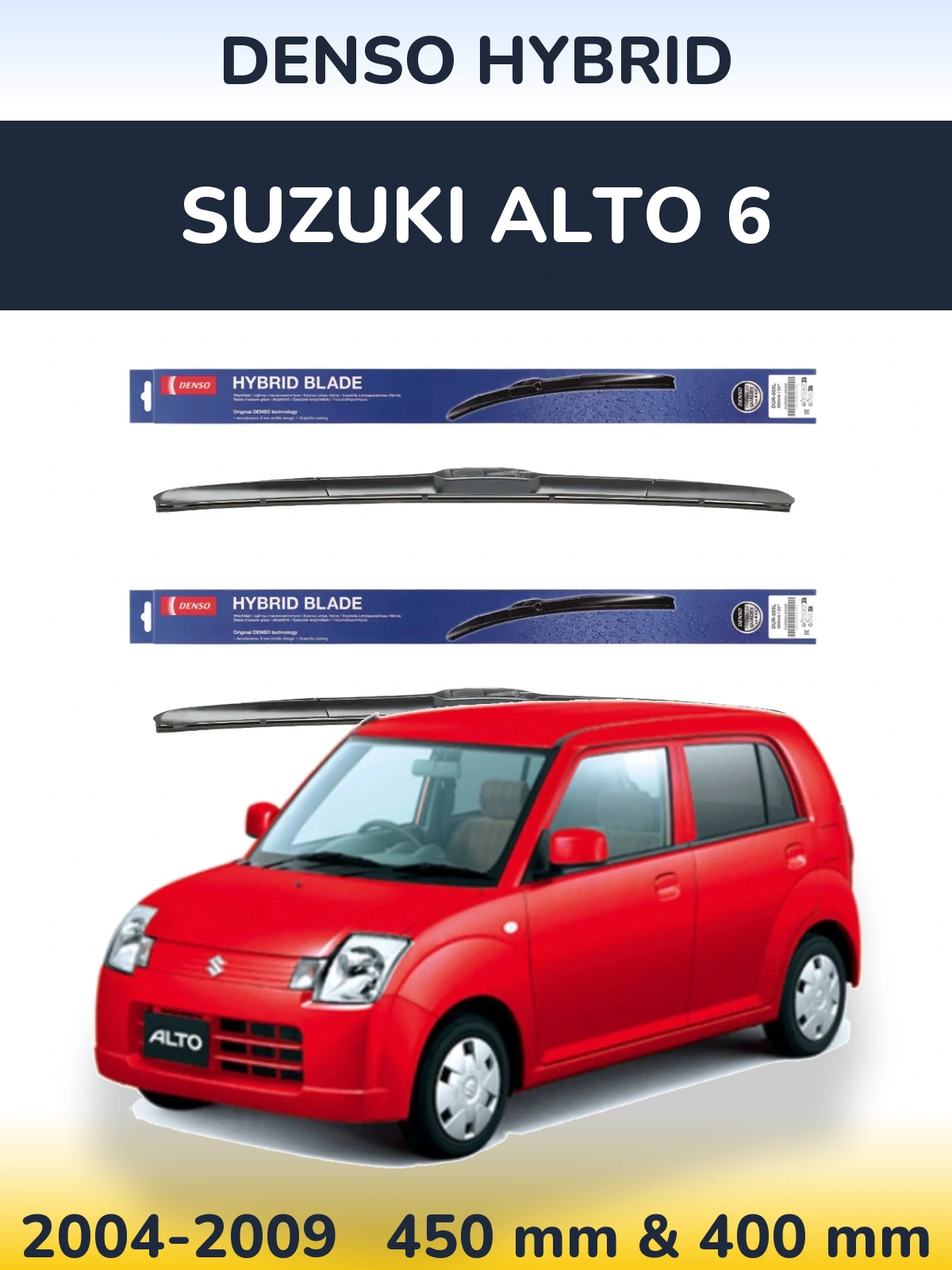 Torkarblad Denso Hybrid för Suzuki Alto 6