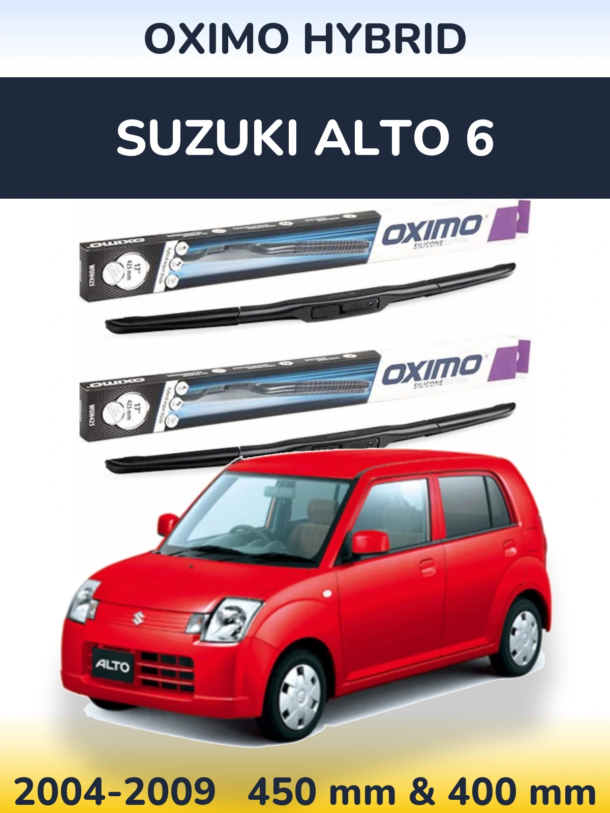 Torkarblad Oximo Hybrid för Suzuki Alto 6