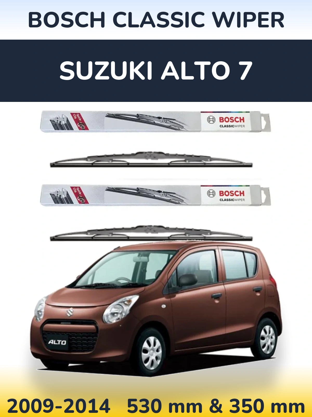 Torkarblad BOSCH Classic Wiper för Suzuki Alto 7
