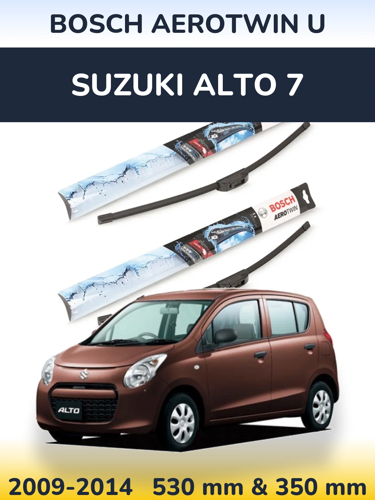 Torkarblad BOSCH AeroTwin U för Suzuki Alto 7