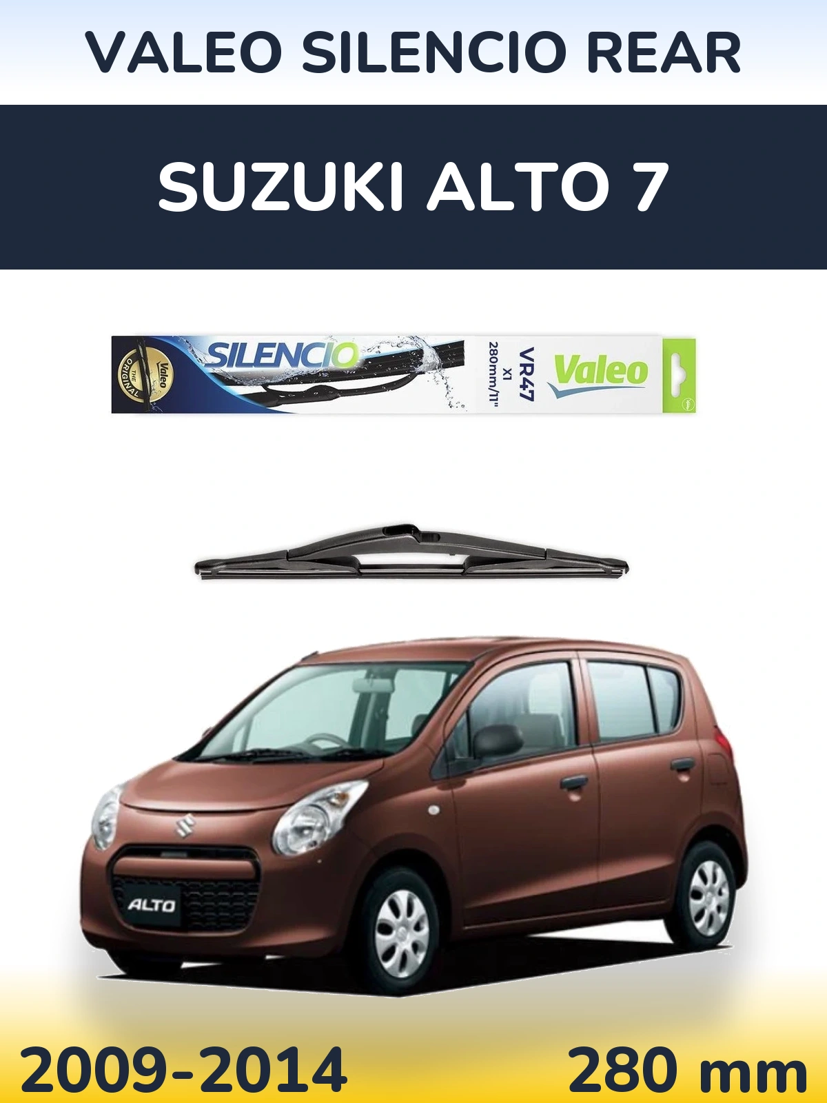 Torkarblad Valeo Silencio Rear för Suzuki Alto 7