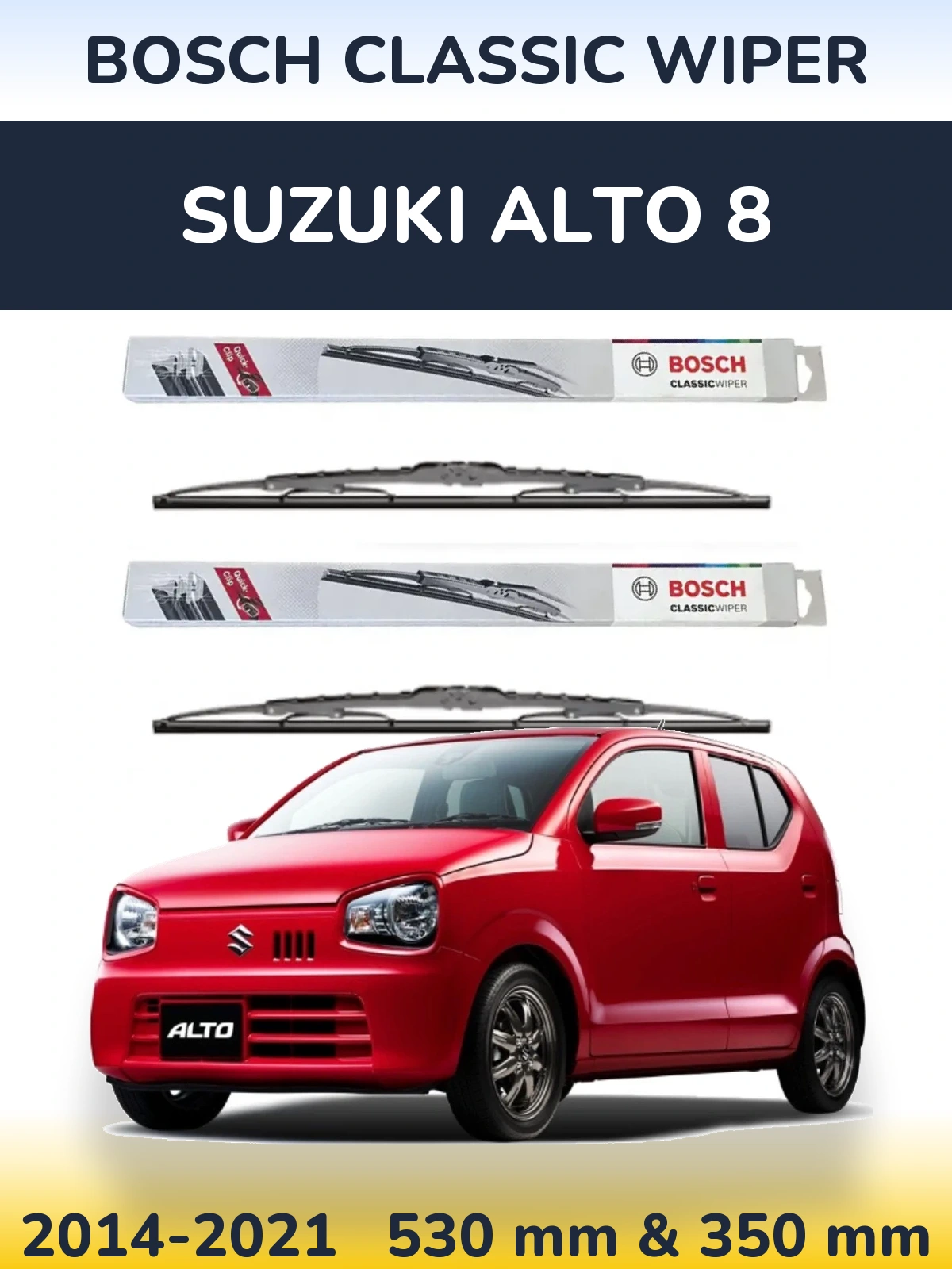 Torkarblad BOSCH Classic Wiper för Suzuki Alto 8