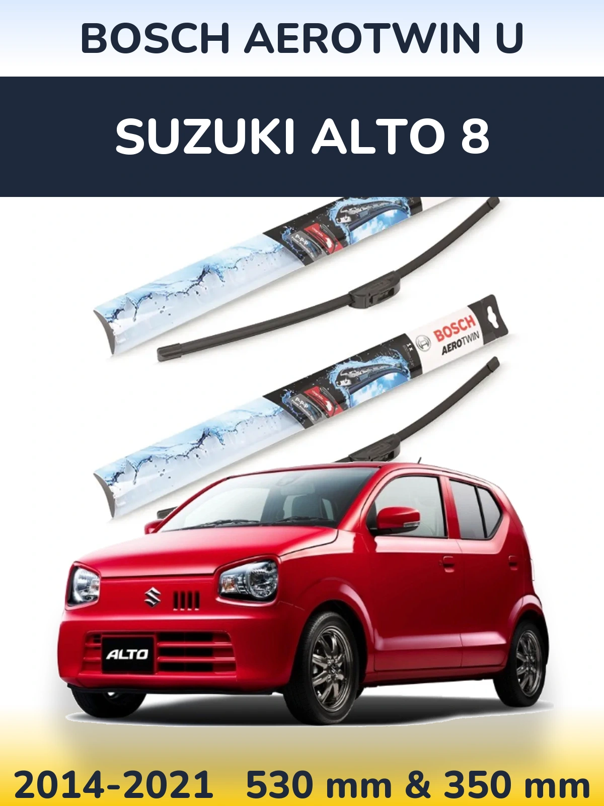 Torkarblad BOSCH AeroTwin U för Suzuki Alto 8