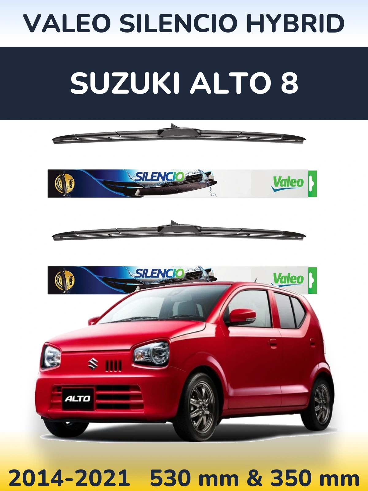 Torkarblad Valeo Silencio Hybrid för Suzuki Alto 8