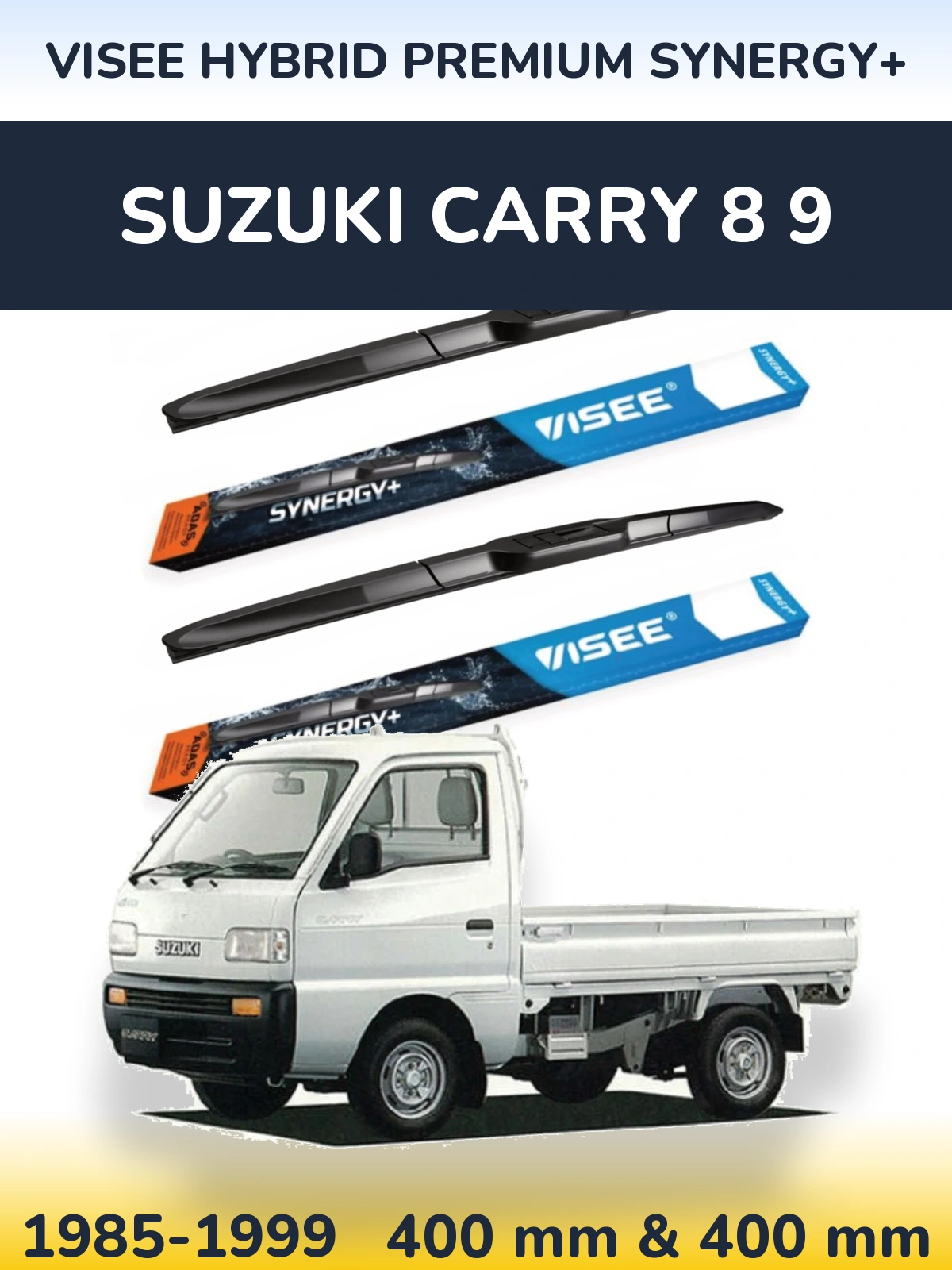 Комплект передніх щіток VISEE HYBRID PREMIUM SYNERGY+ 400 & 400 мм для Suzuki Carry 8 9 1985-1999
