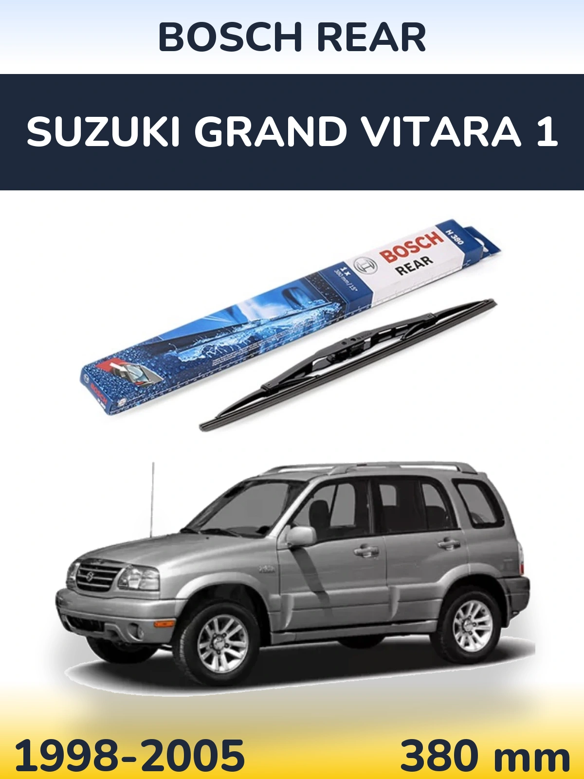 Torkarblad BOSCH Rear för Suzuki Grand Vitara 1