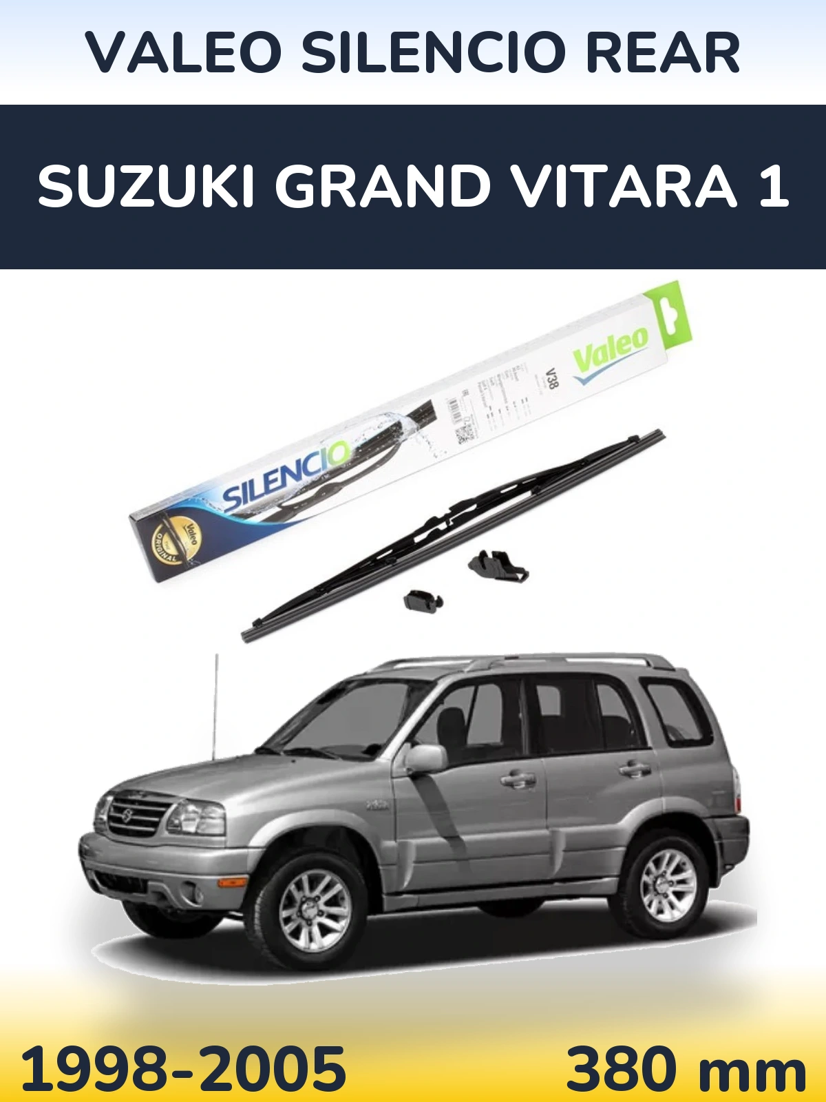 Torkarblad Valeo Silencio Rear för Suzuki Grand Vitara 1