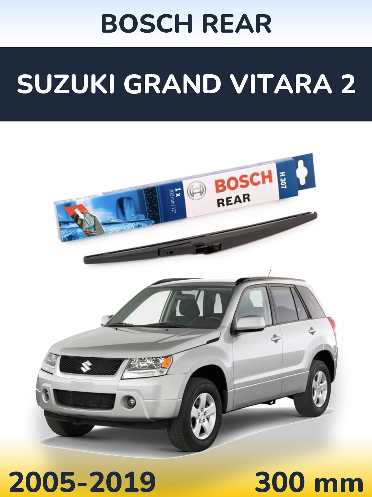 Torkarblad BOSCH Rear för Suzuki Grand Vitara 2