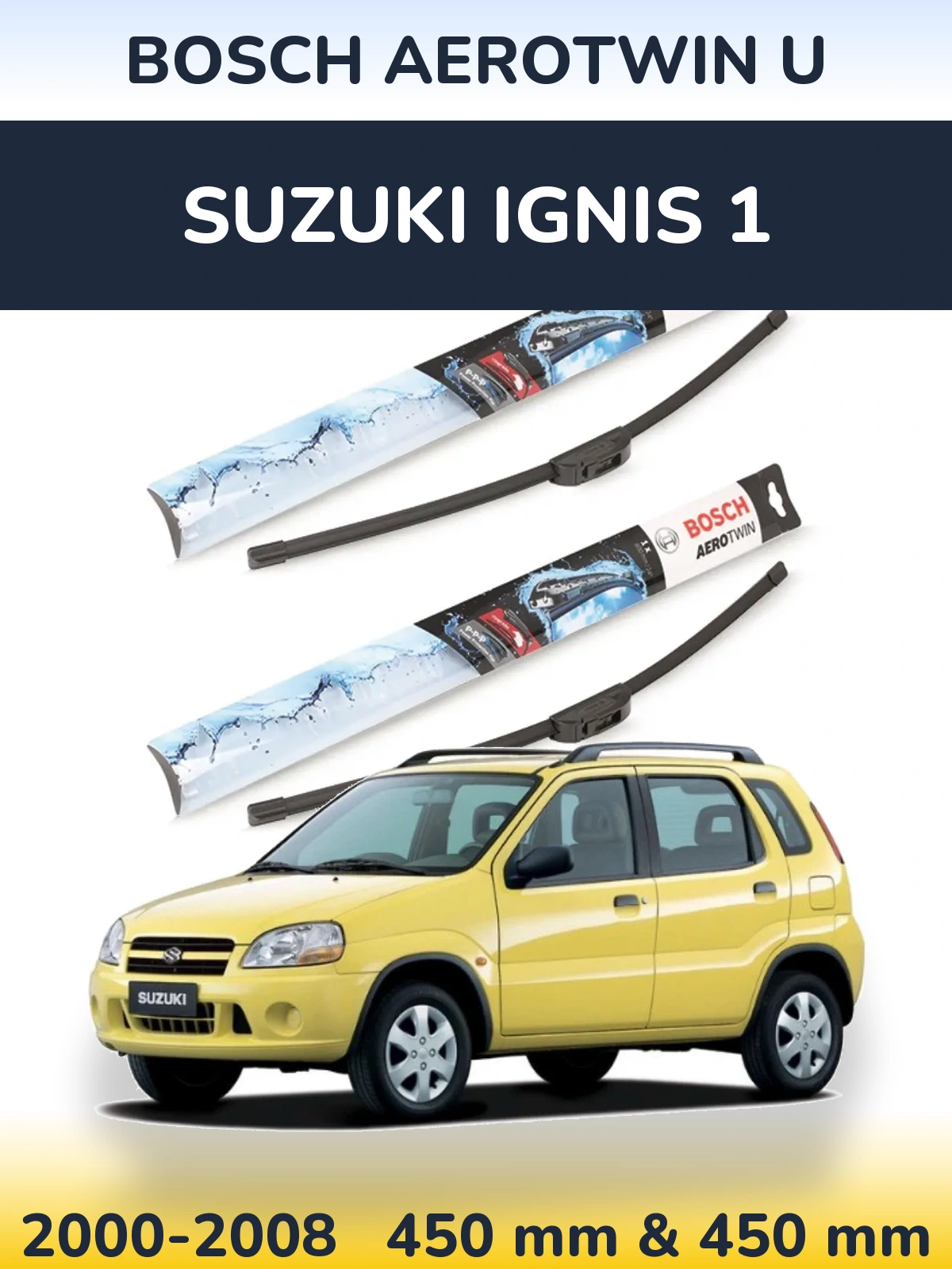 Torkarblad BOSCH AeroTwin U för Suzuki Ignis 1