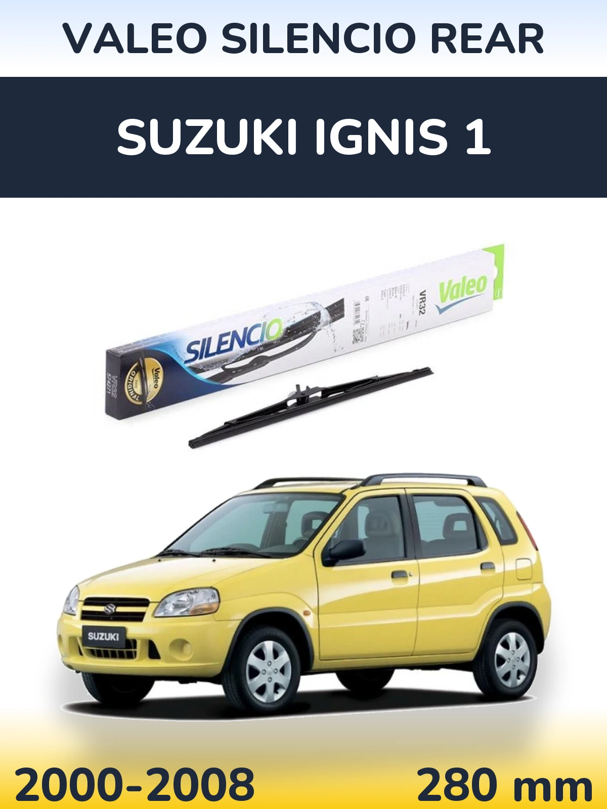 Torkarblad Valeo Silencio Rear för Suzuki Ignis 1