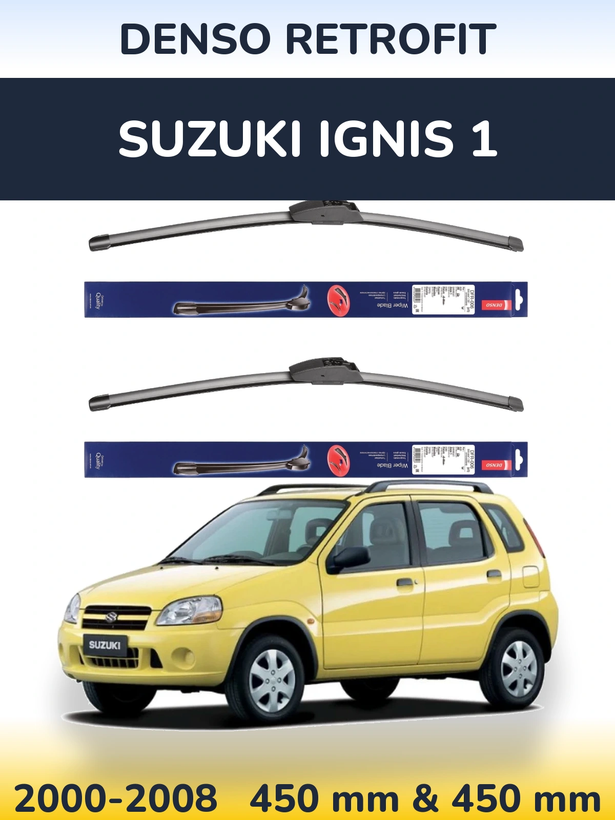 Torkarblad Denso Retrofit för Suzuki Ignis 1