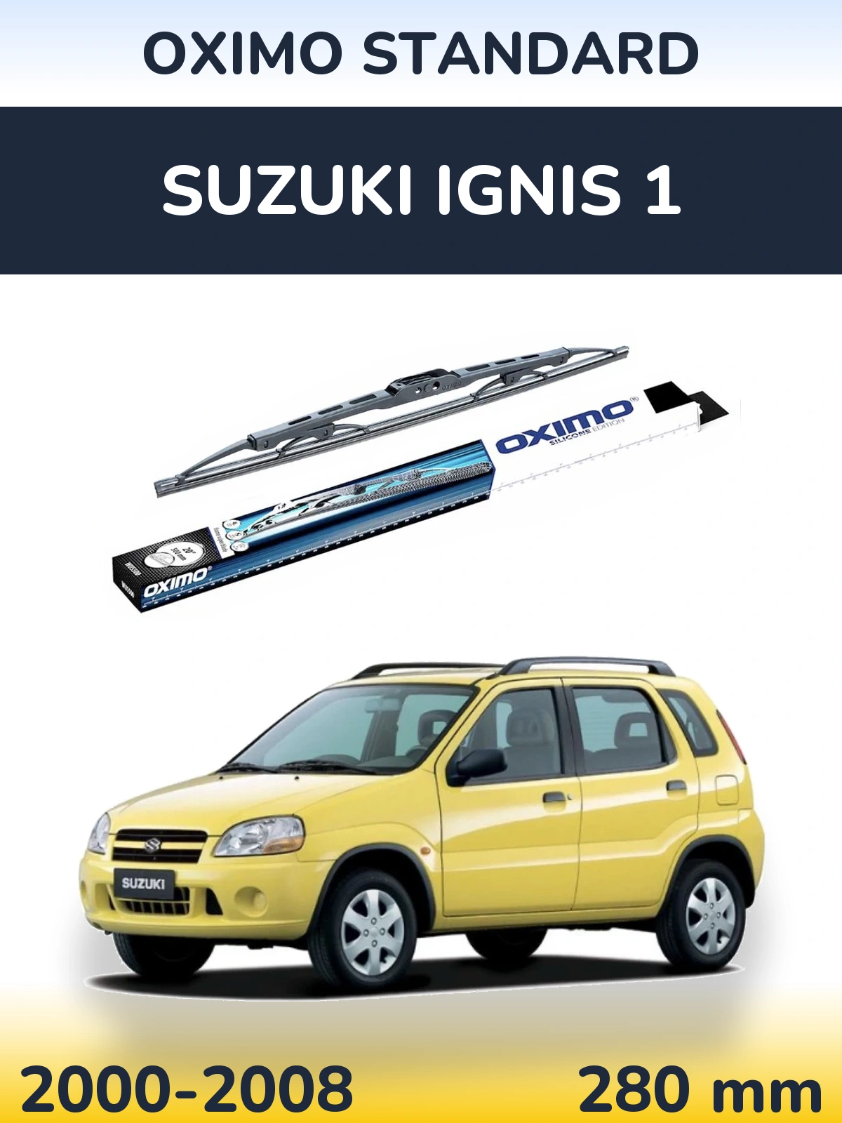 Задний дворник Oximo Standard 275 мм для Suzuki Ignis 1 2000-2008