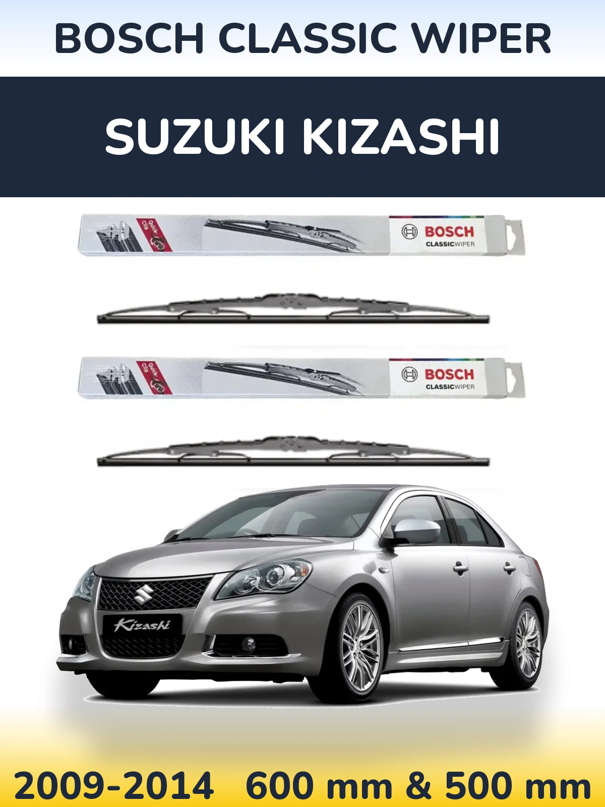Torkarblad BOSCH Classic Wiper för Suzuki Kizashi