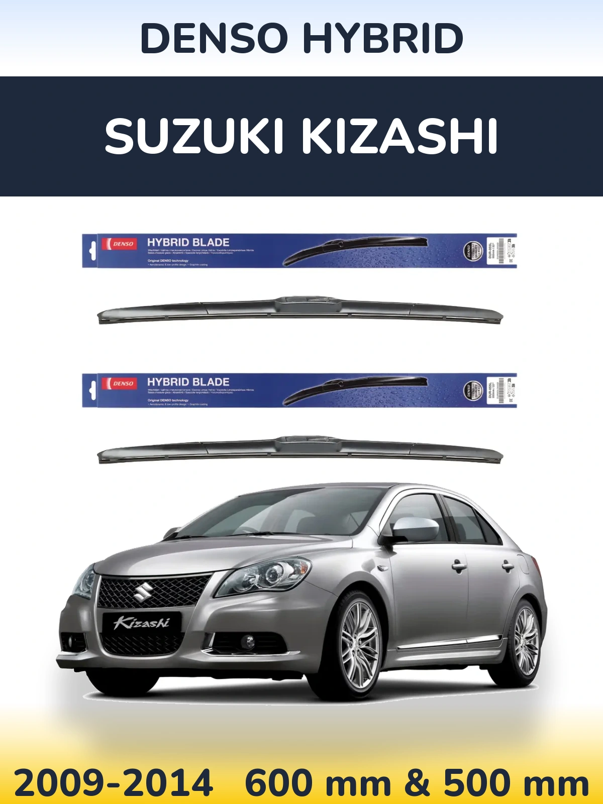 Torkarblad Denso Hybrid för Suzuki Kizashi