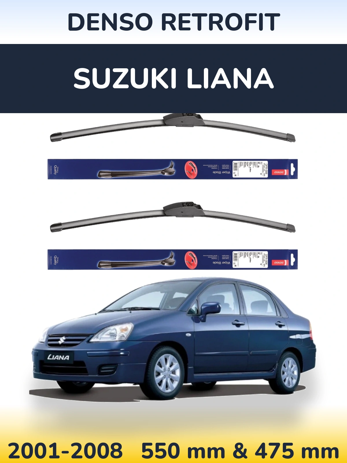 Torkarblad Denso Retrofit för Suzuki Liana