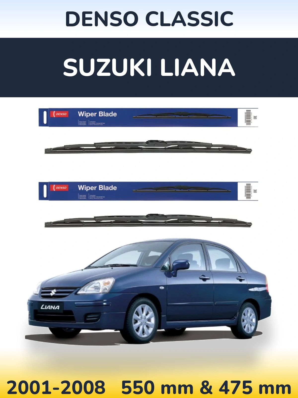 Torkarblad Denso Classic för Suzuki Liana