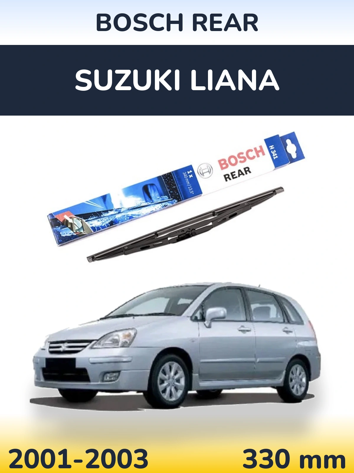 Torkarblad BOSCH Rear för Suzuki Liana