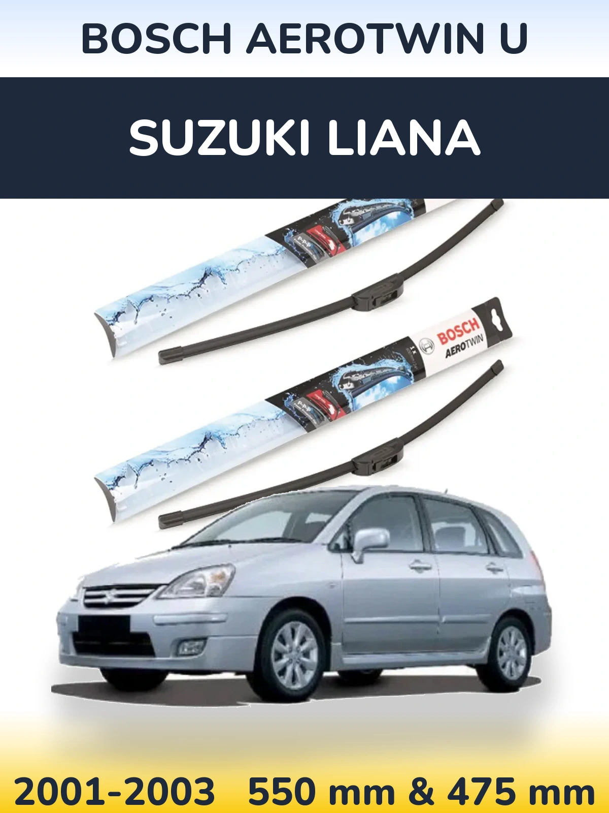 Torkarblad BOSCH AeroTwin U för Suzuki Liana
