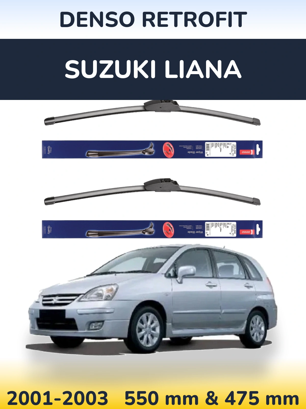 Torkarblad Denso Retrofit för Suzuki Liana