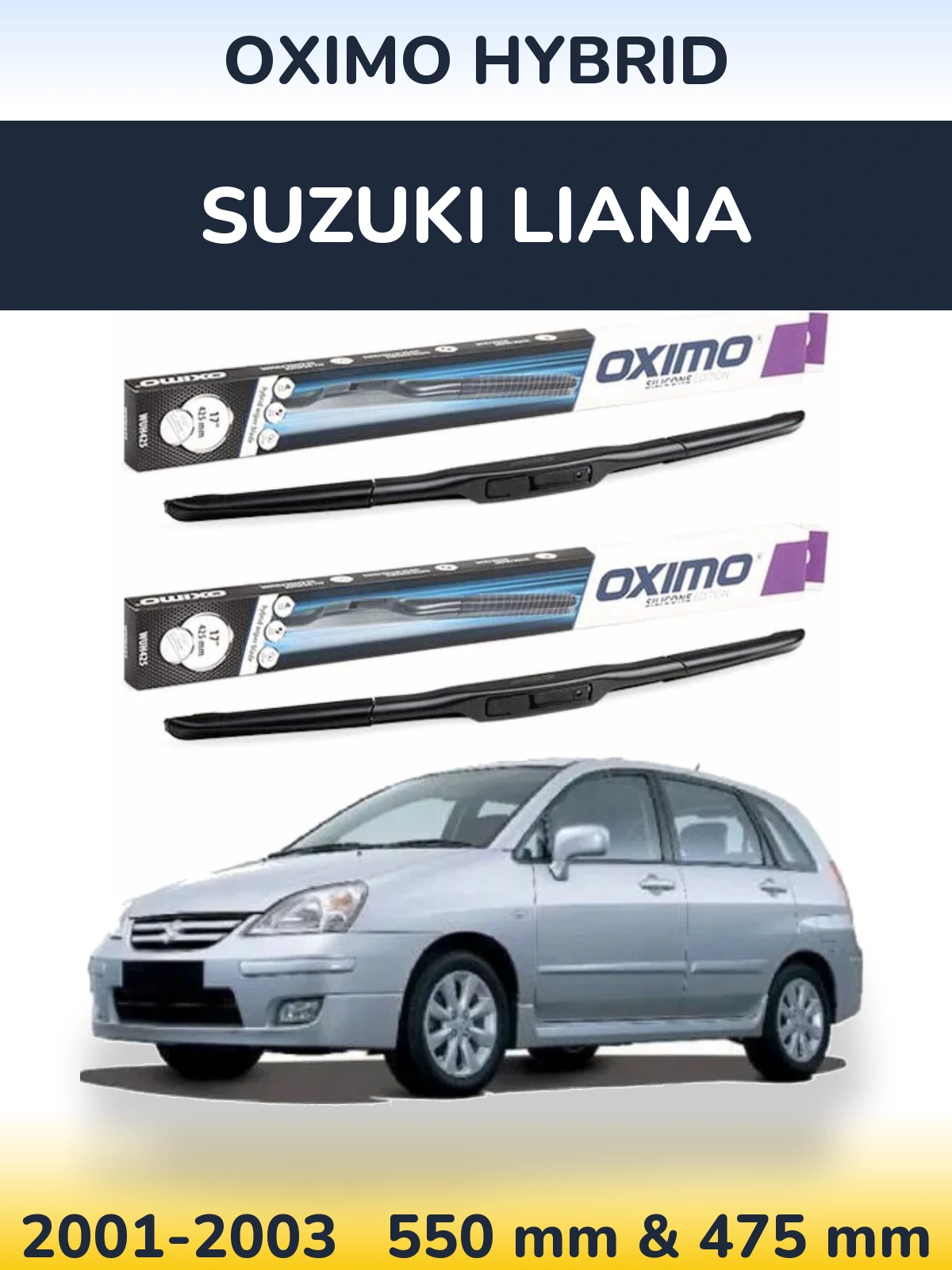 Torkarblad Oximo Hybrid för Suzuki Liana