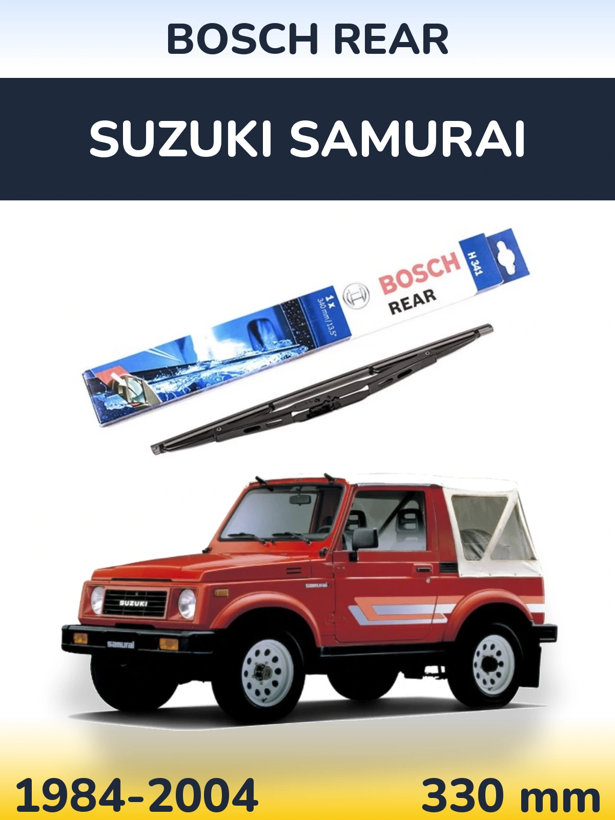 Torkarblad BOSCH Rear för Suzuki Samurai