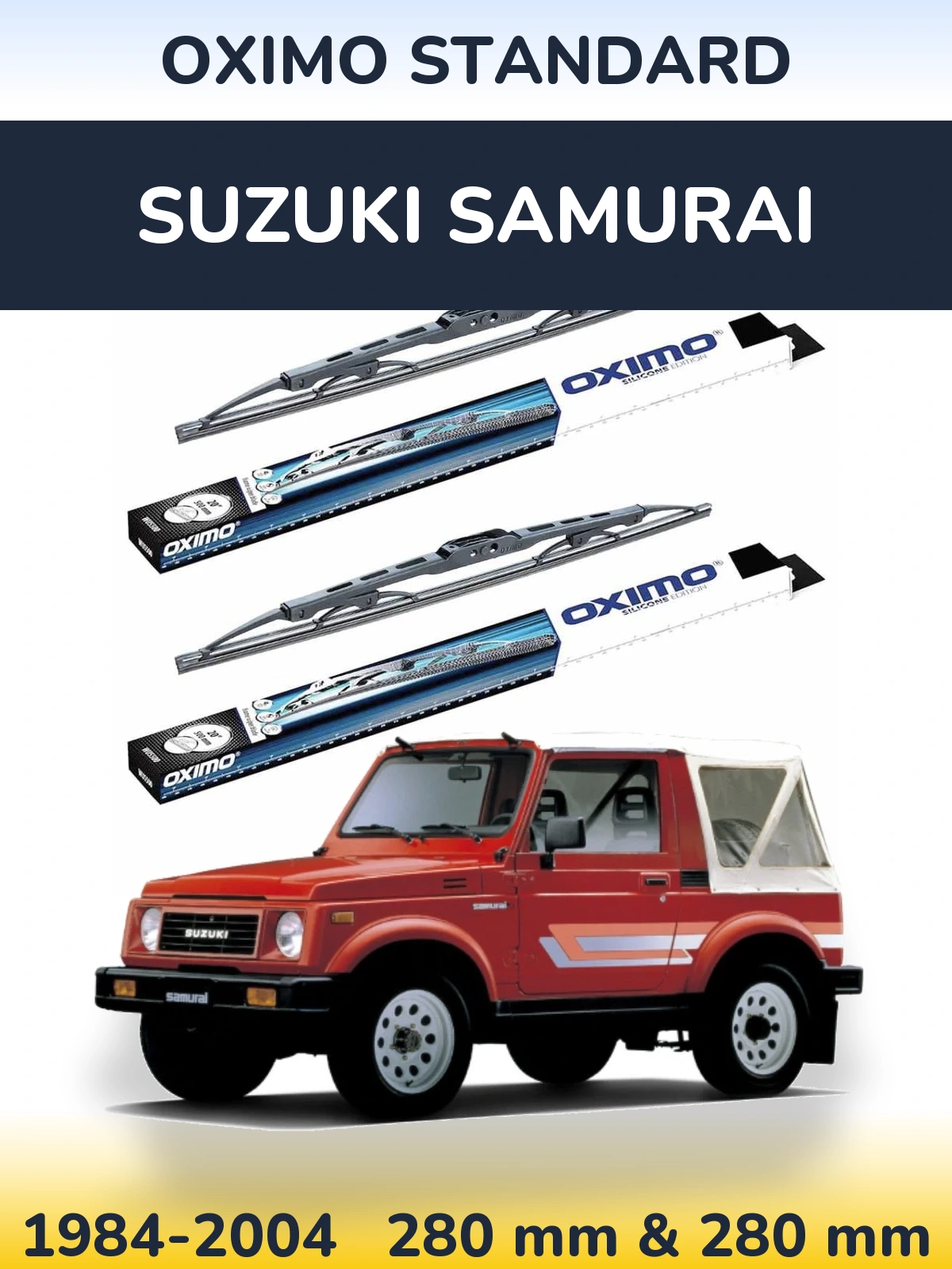 Torkarblad Oximo Standard för Suzuki Samurai