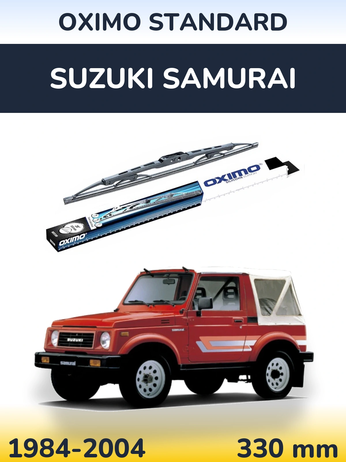 Torkarblad Oximo Standard för Suzuki Samurai