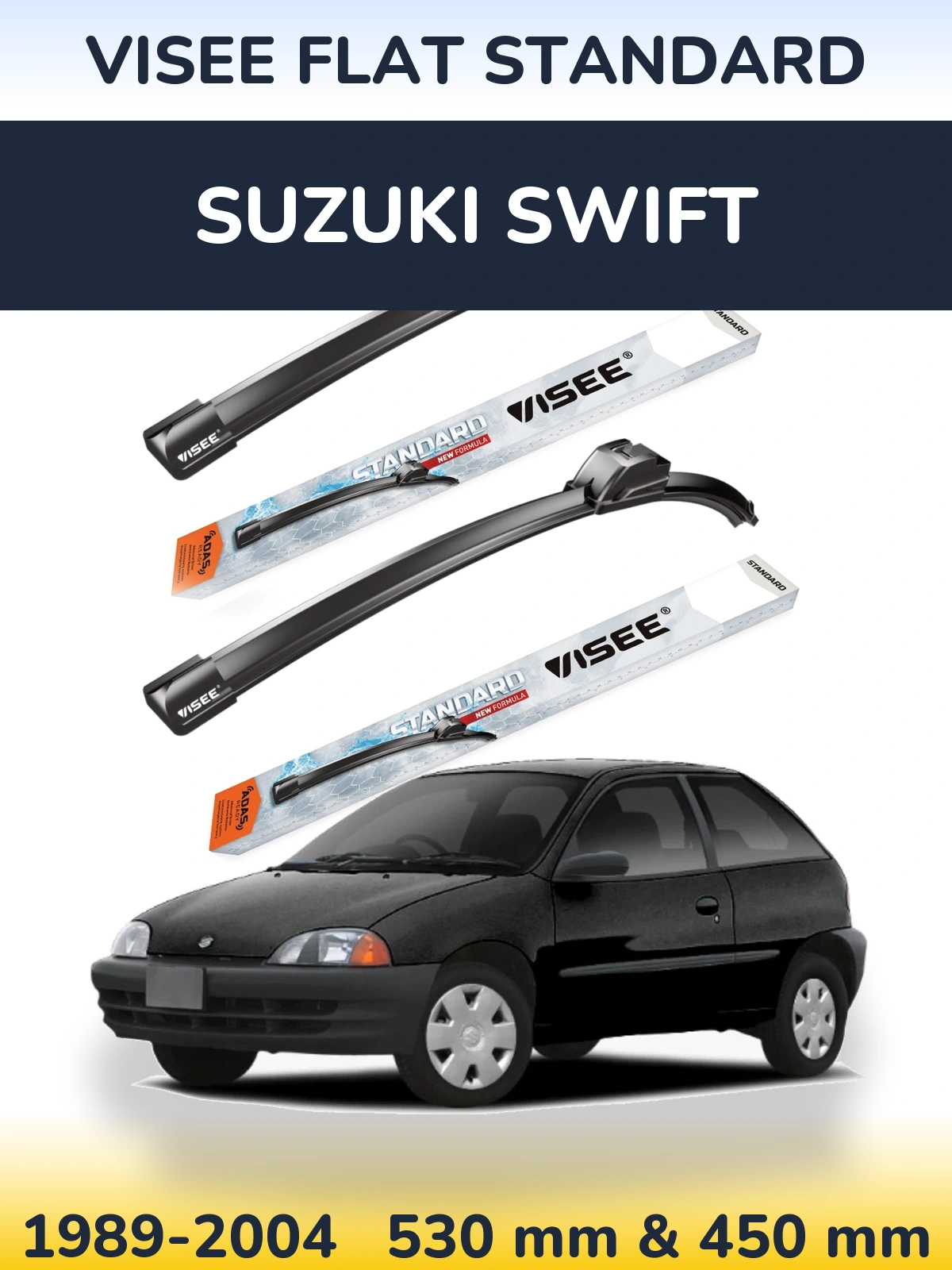 Torkarblad VISEE FLAT STANDARD för Suzuki Swift