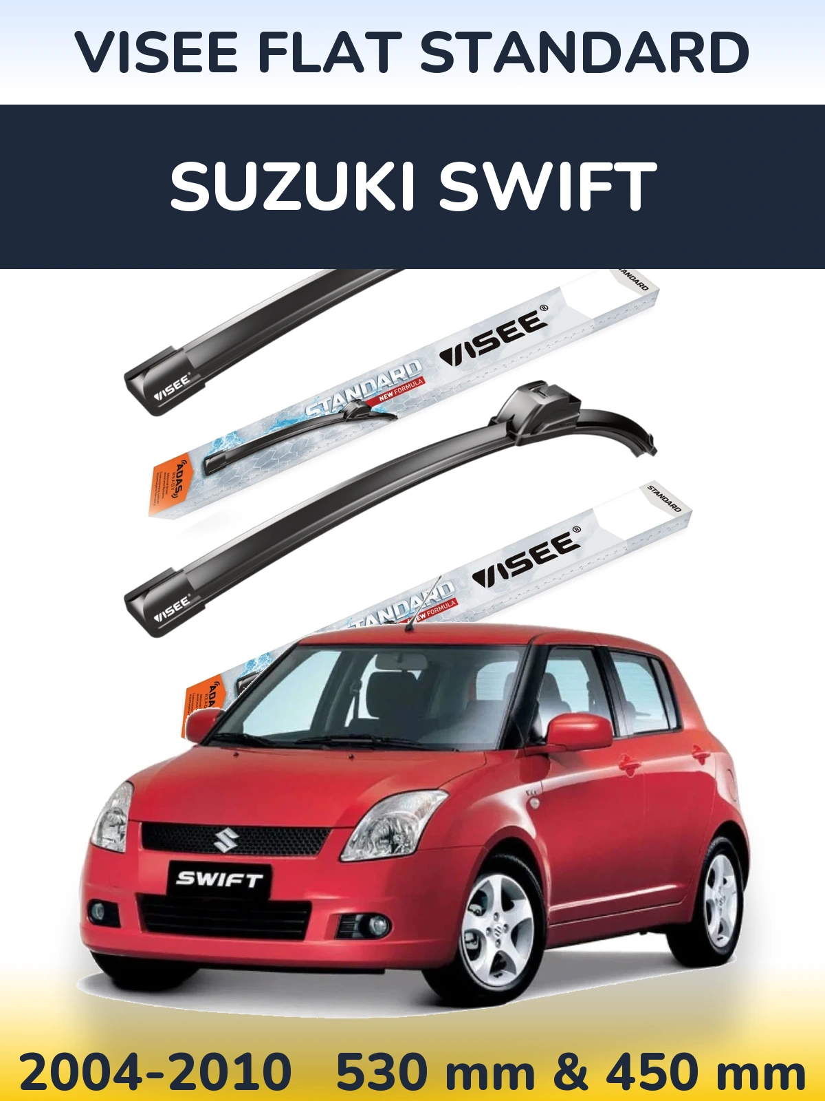 Torkarblad VISEE FLAT STANDARD för Suzuki Swift