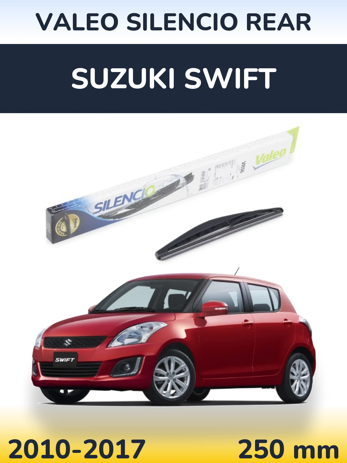 Torkarblad Valeo Silencio Rear för Suzuki Swift