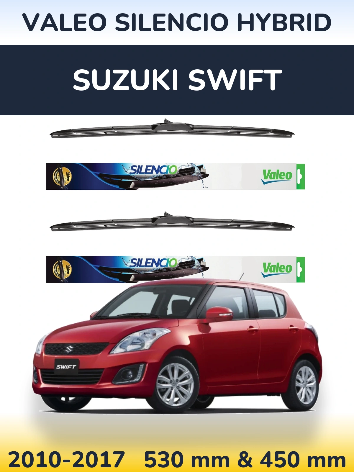 Torkarblad Valeo Silencio Hybrid för Suzuki Swift