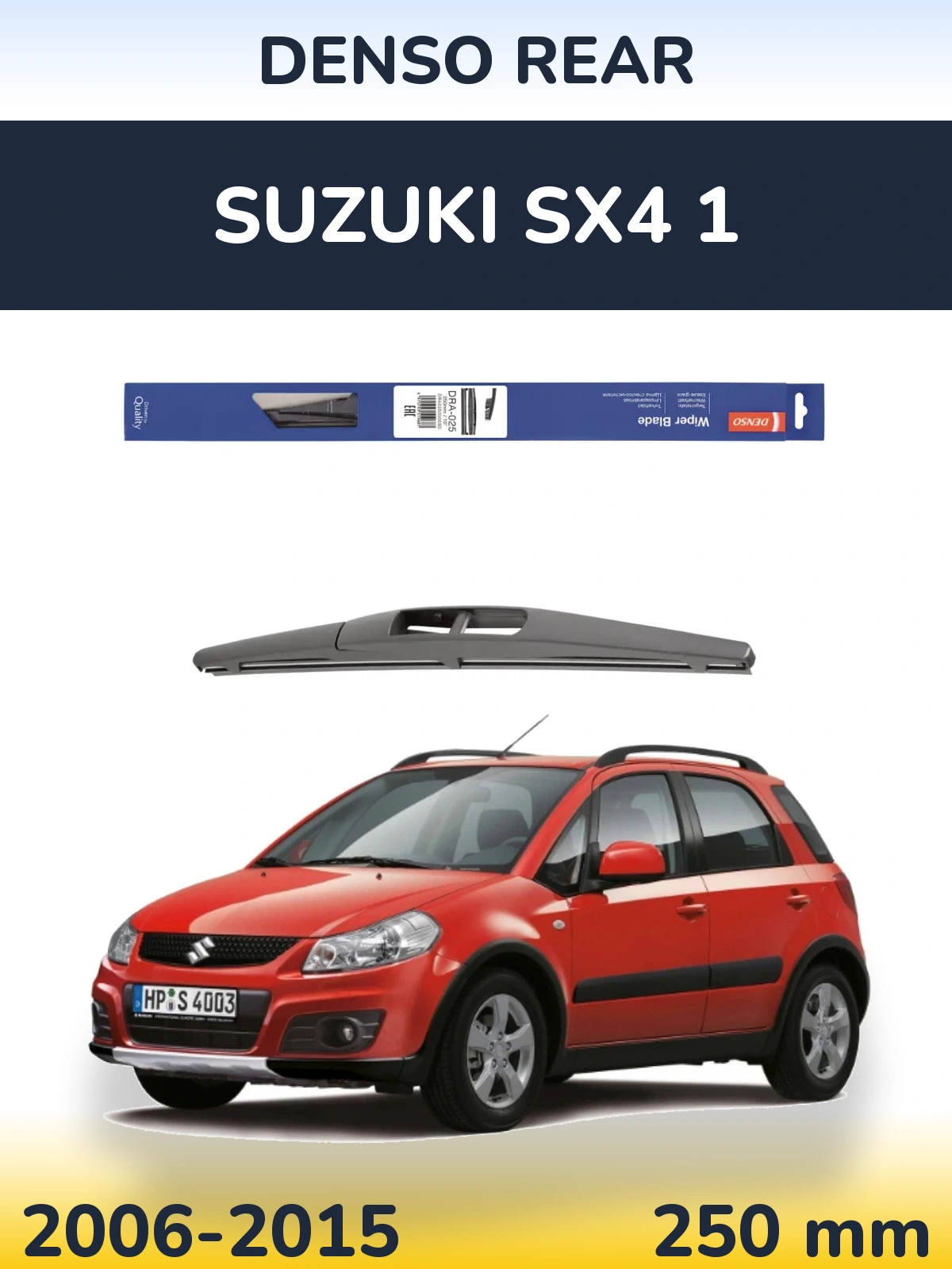 Torkarblad Denso Rear för Suzuki SX4 1