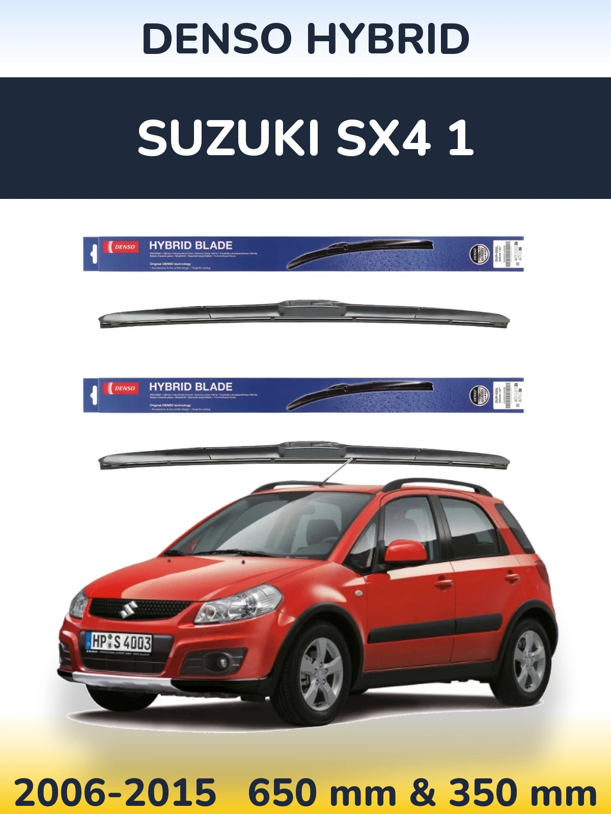 Torkarblad Denso Hybrid för Suzuki SX4 1