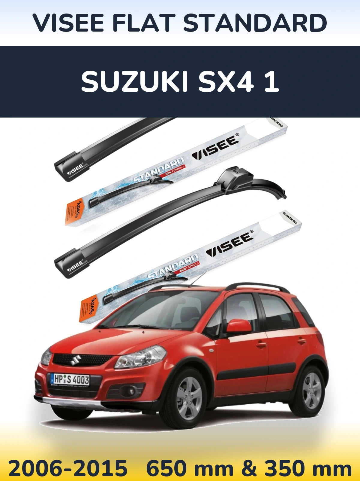 Torkarblad VISEE FLAT STANDARD för Suzuki SX4 1