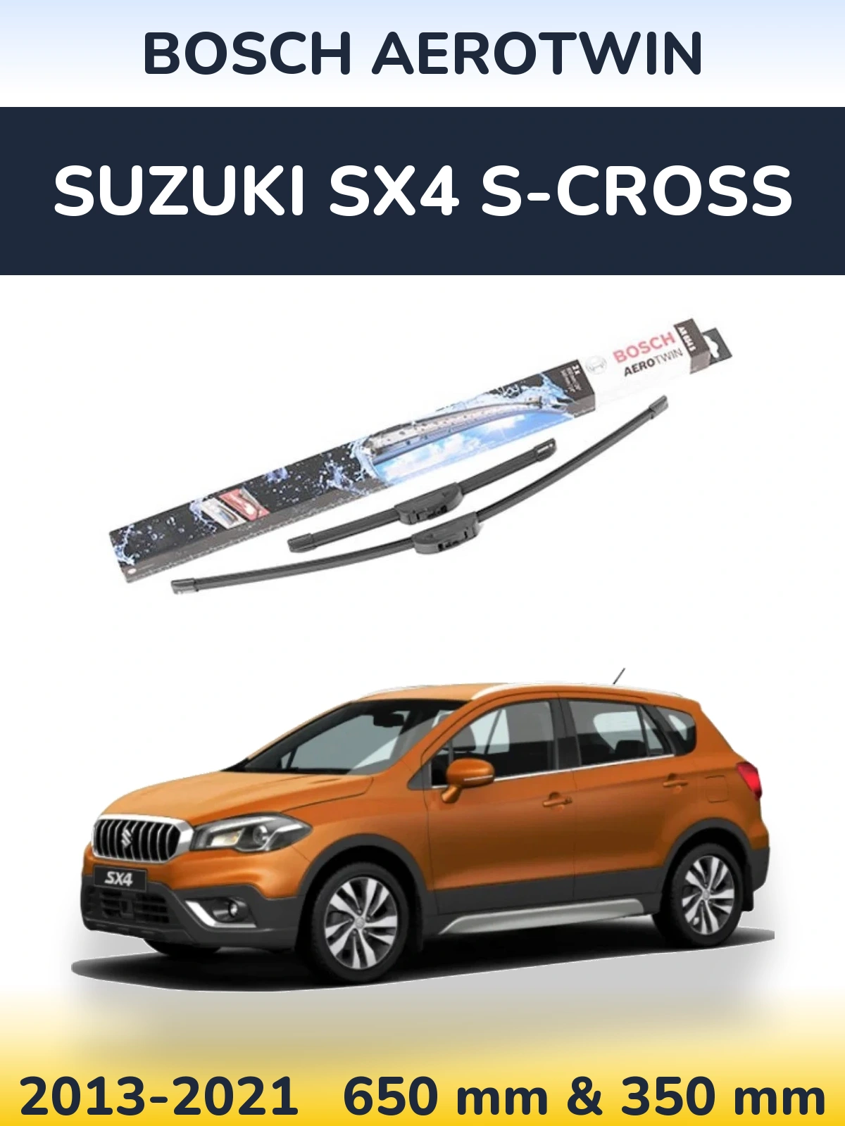 Torkarblad BOSCH AeroTwin för Suzuki SX4 S-Cross