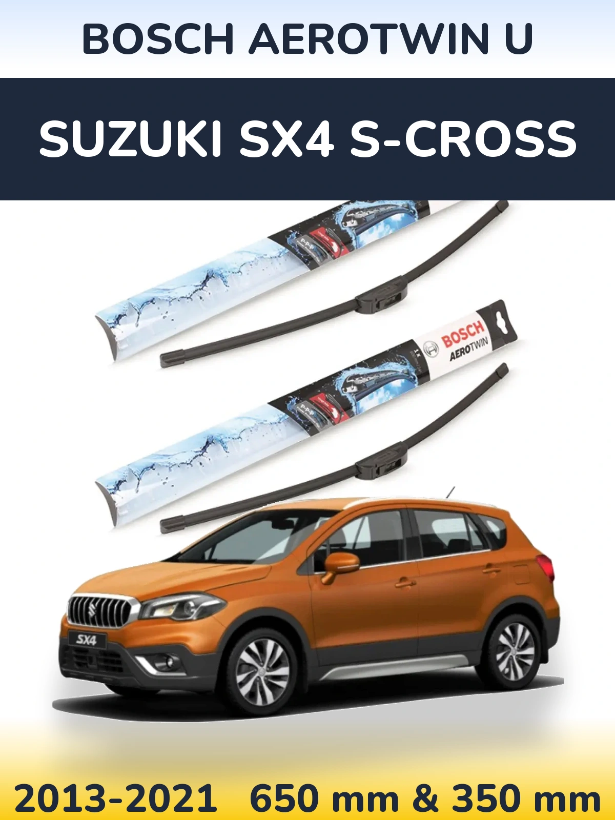 Torkarblad BOSCH AeroTwin U för Suzuki SX4 S-Cross