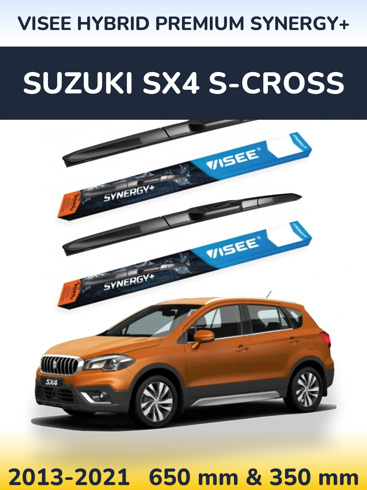 Torkarblad VISEE HYBRID PREMIUM SYNERGY+ för Suzuki SX4 S-Cross
