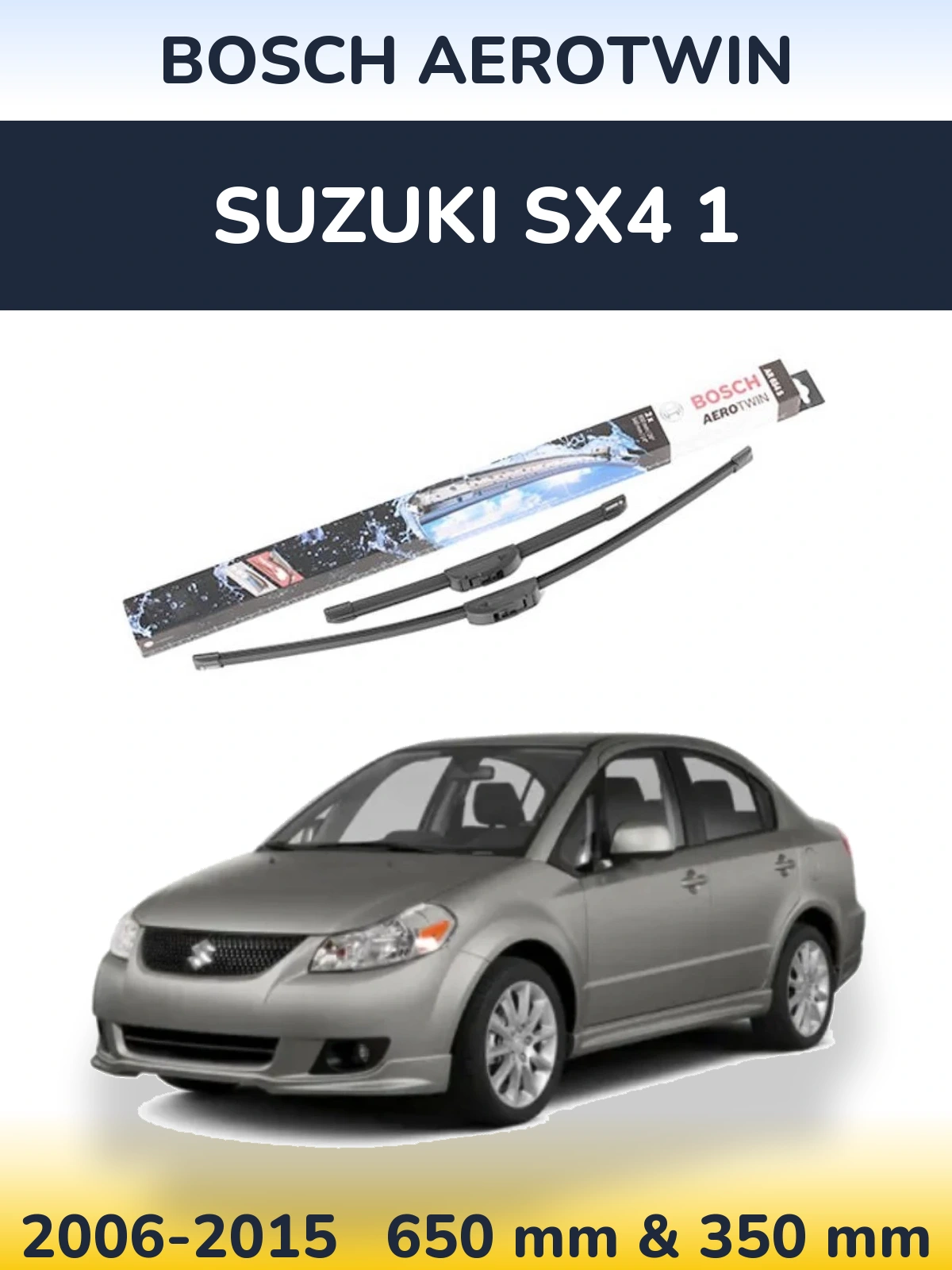 Torkarblad BOSCH AeroTwin för Suzuki SX4 1
