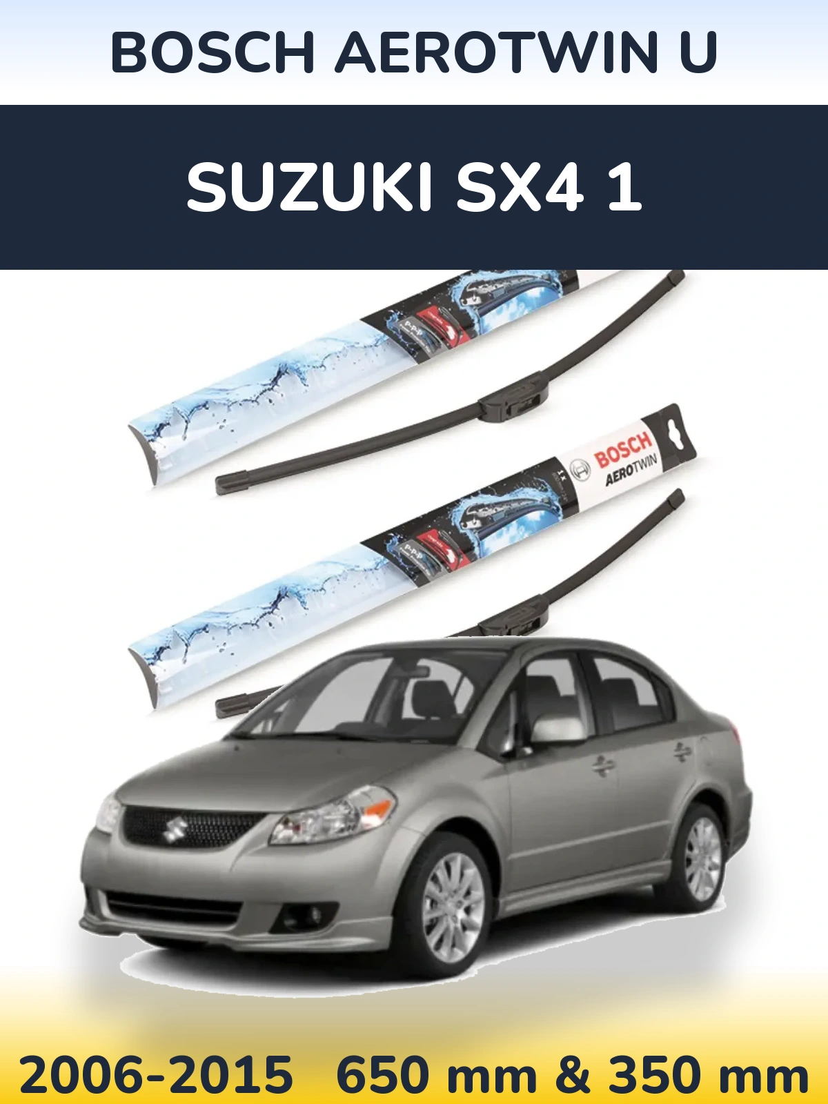 Torkarblad BOSCH AeroTwin U för Suzuki SX4 1