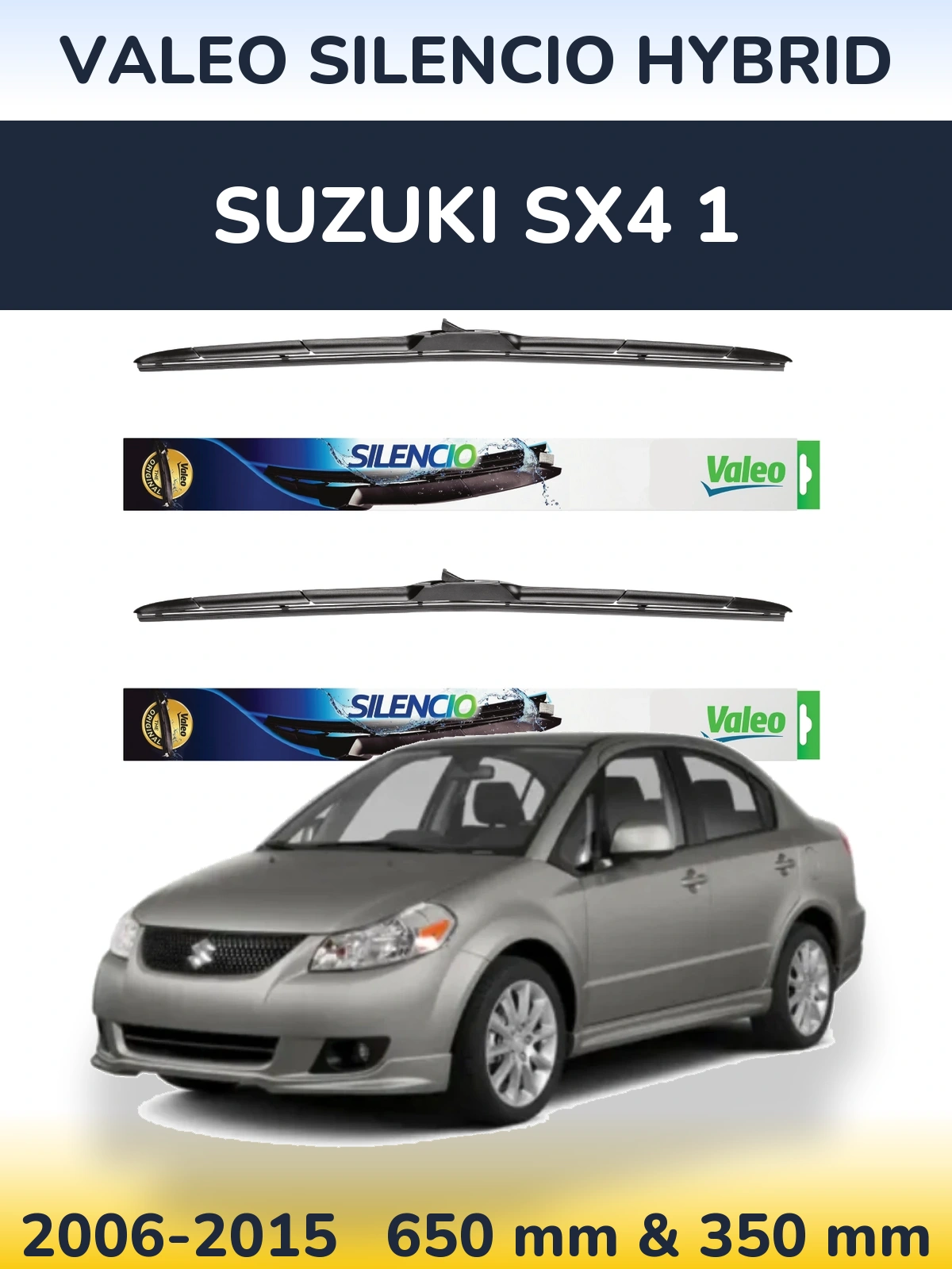 Torkarblad Valeo Silencio Hybrid för Suzuki SX4 1