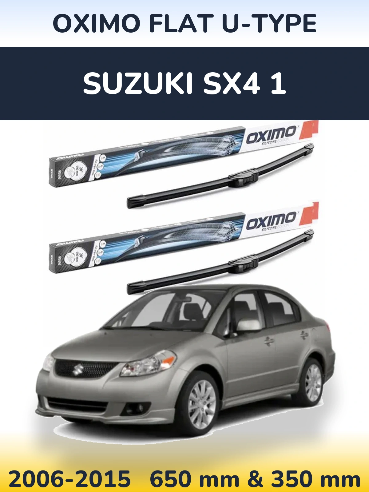 Torkarblad Oximo Flat U-type för Suzuki SX4 1