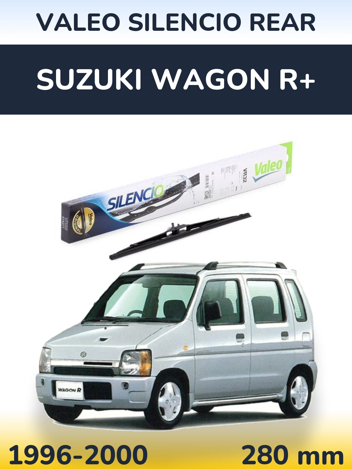 Torkarblad Valeo Silencio Rear för Suzuki Wagon R+