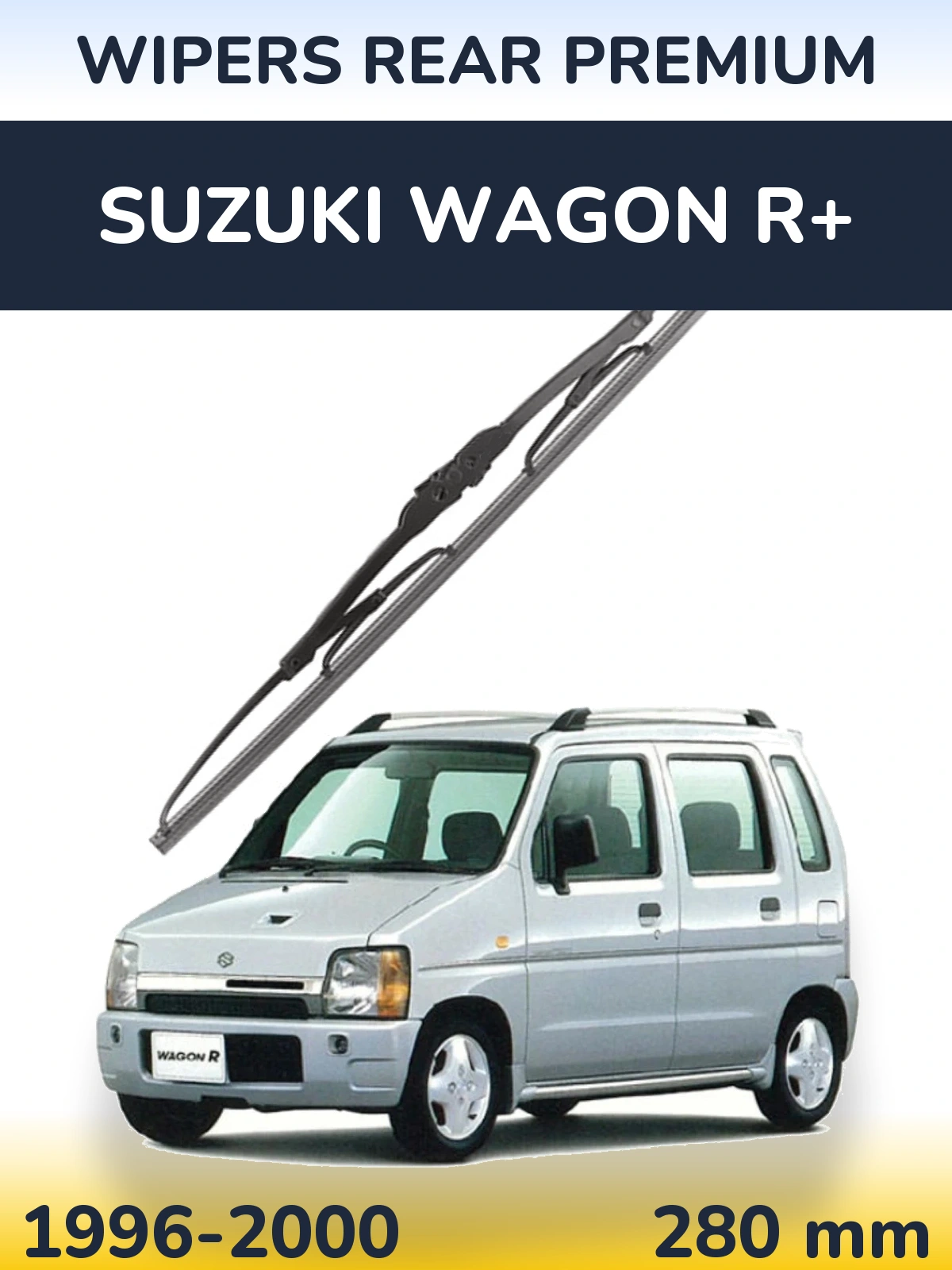 Rear wiper blade WIPERS REAR PREMIUM 280 mm for Suzuki Wagon R+ 1996-2000