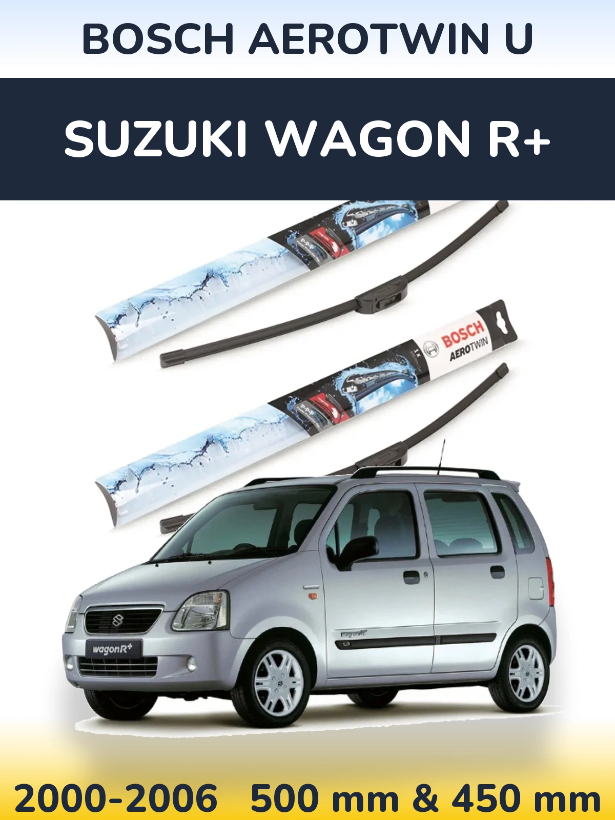 Torkarblad BOSCH AeroTwin U för Suzuki Wagon R+