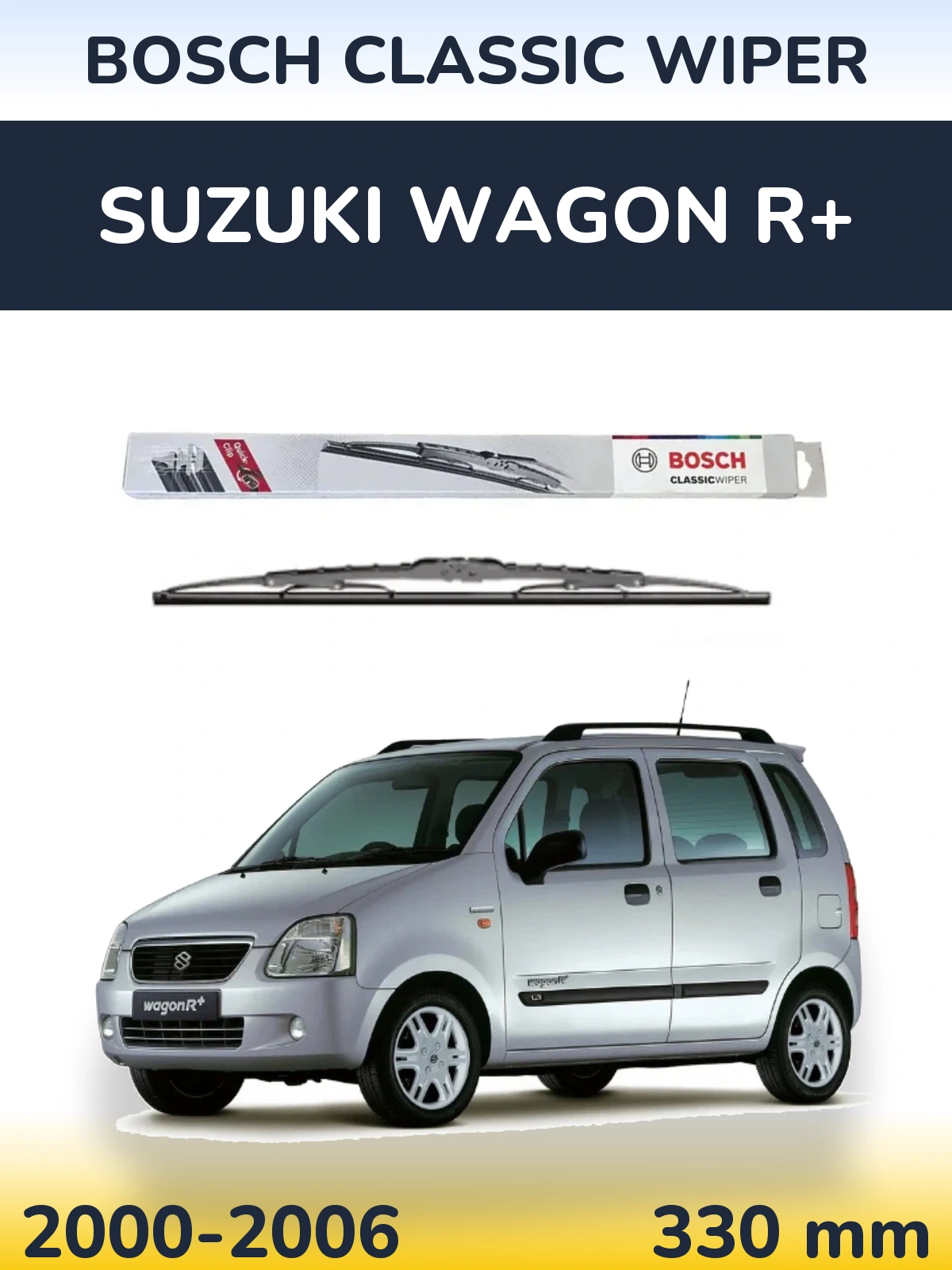 Torkarblad BOSCH Classic Wiper för Suzuki Wagon R+