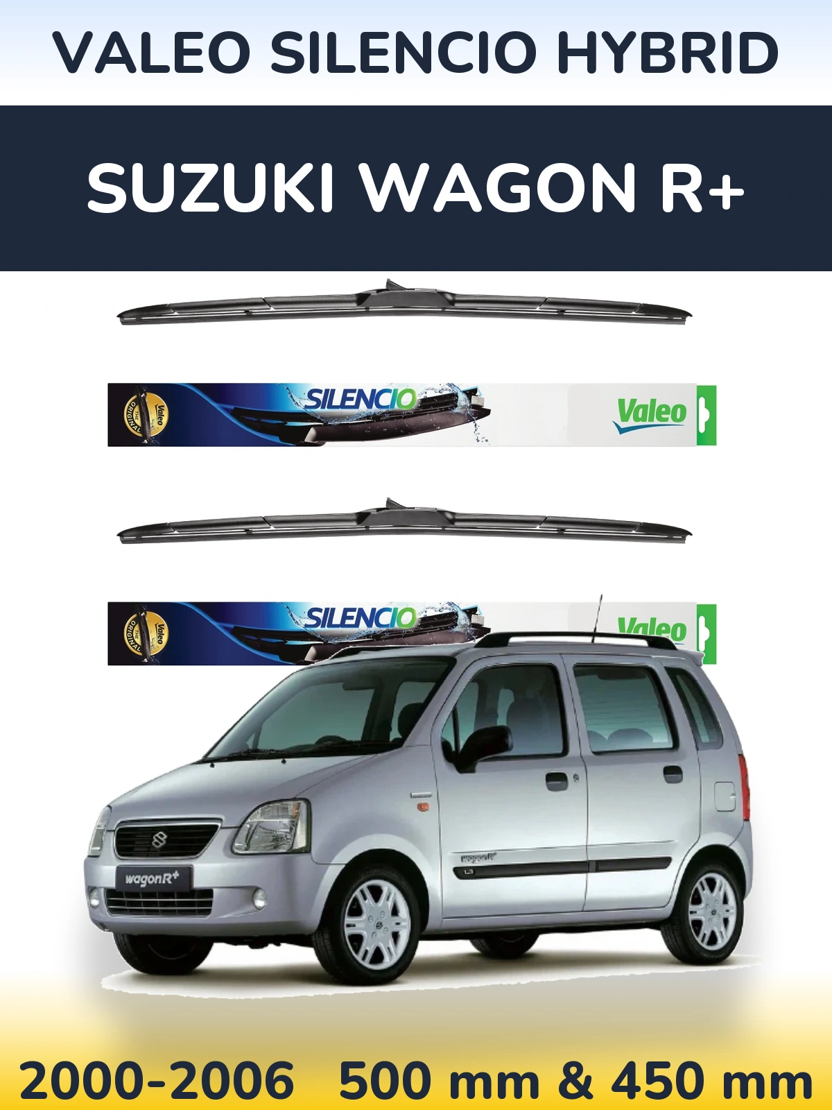 Torkarblad Valeo Silencio Hybrid för Suzuki Wagon R+