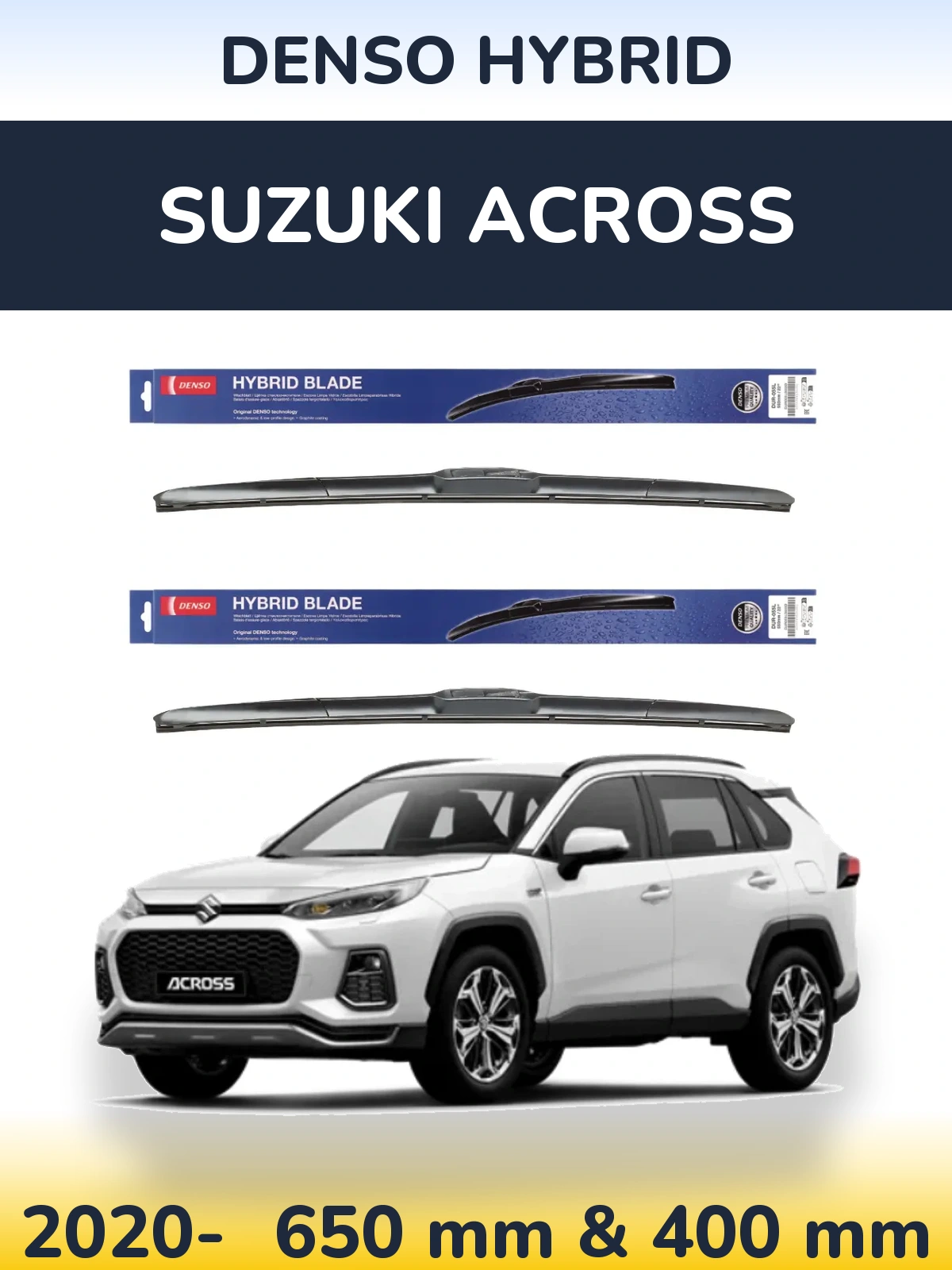 Torkarblad Denso Hybrid för Suzuki Across