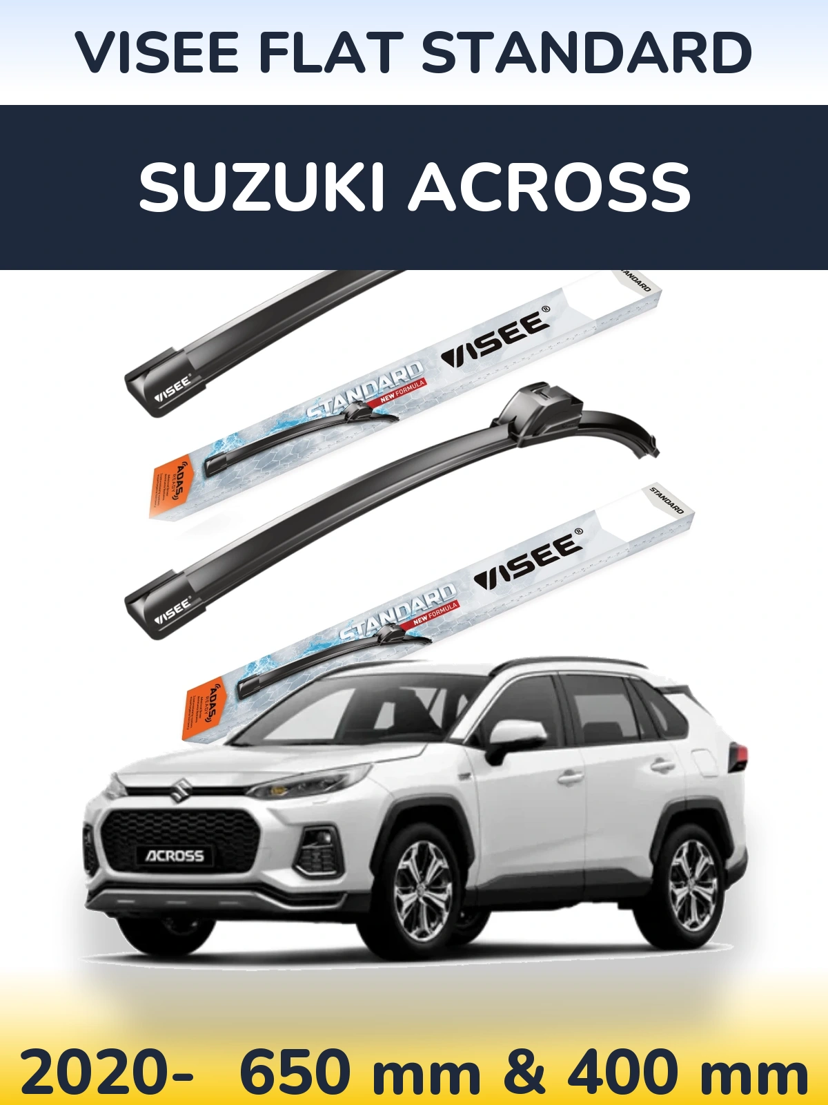 Torkarblad VISEE FLAT STANDARD för Suzuki Across