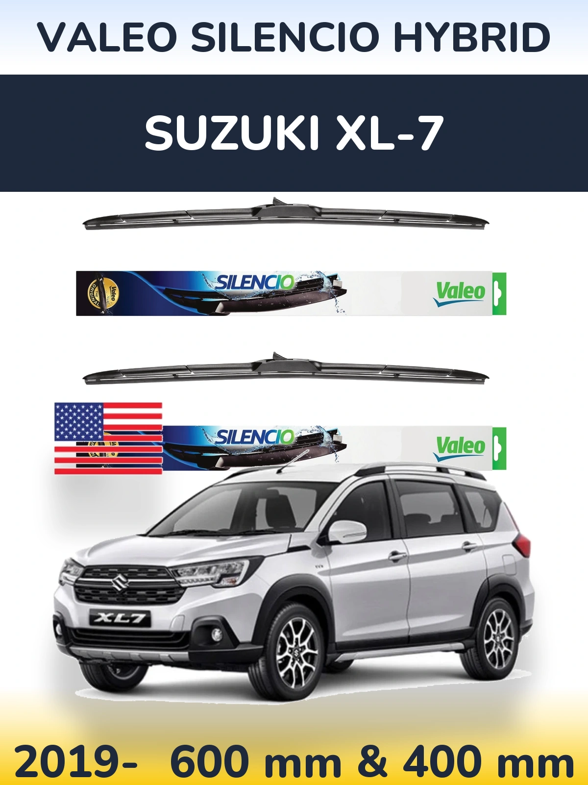 Torkarblad Valeo Silencio Hybrid för Suzuki XL-7